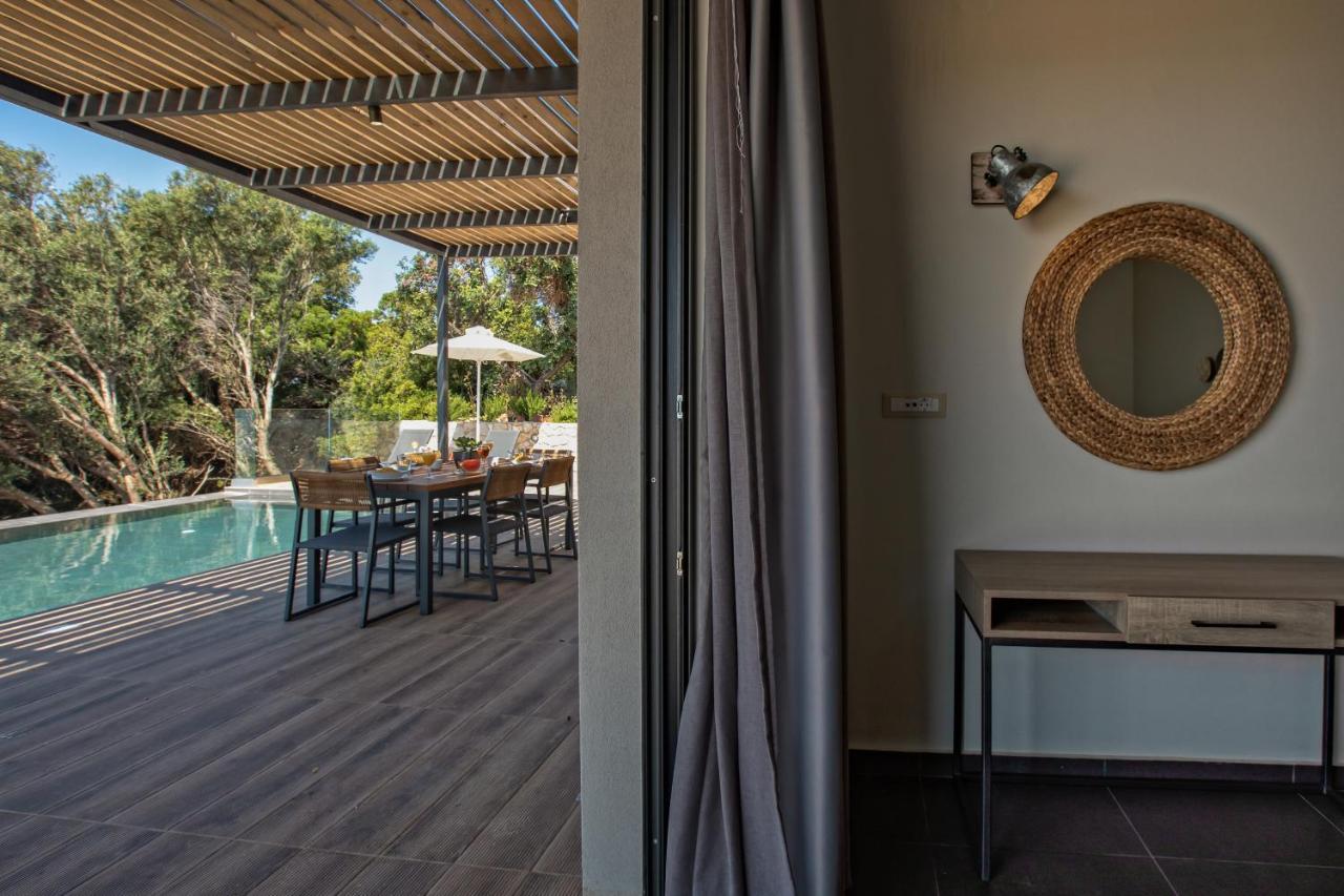 Brand New Villa Lefka With Private Pool At Platies Plateies Bagian luar foto