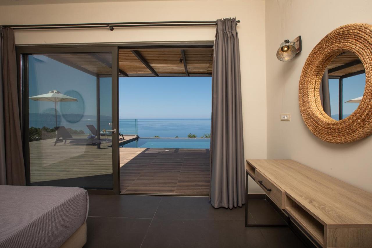 Brand New Villa Lefka With Private Pool At Platies Plateies Bagian luar foto
